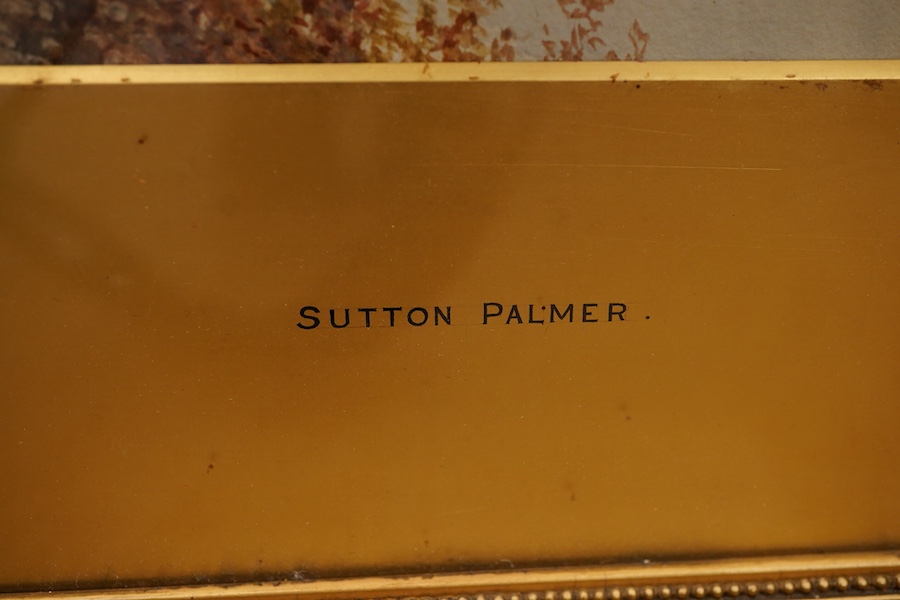 Harry Sutton Palmer (1854-1933), ‘Miller's Dale, Derbyshire’, signed, inscribed label verso, watercolour, 34 x 49cm